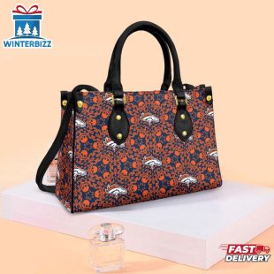 NFL Denver Broncos Skull Leather Handbag