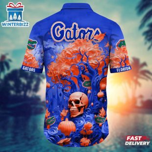 NFL Florida Gators Skull Tree Hawaiian Shirt