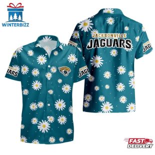 NFL Jacksonville Jaguars Daisy Aloha Hawaiian Shirt