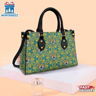 NFL Jacksonville Jaguars Skull Leather Handbag