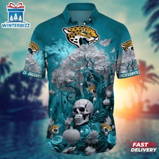 NFL Jacksonville Jaguars Skull Tree Hawaiian Shirt