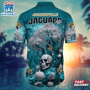 NFL Jacksonville Jaguars Skull Tree Hawaiian Shirt