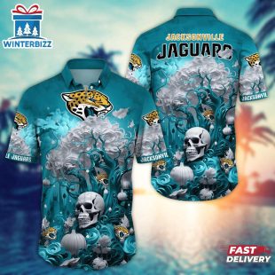NFL Jacksonville Jaguars Skull Tree Hawaiian Shirt
