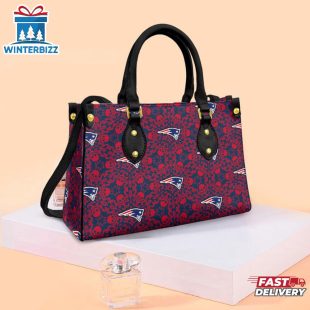NFL New England Patriots Skull Leather Handbag