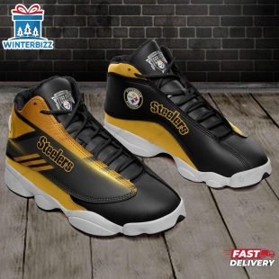 NFL Pittsburgh Steelers Air Jordan 13 Shoes For Fans