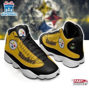 NFL Pittsburgh Steelers Team Football Air Jordan 13 Shoes