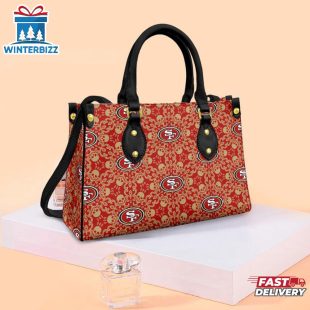 NFL San Francisco 49ers Skull Leather Handbag