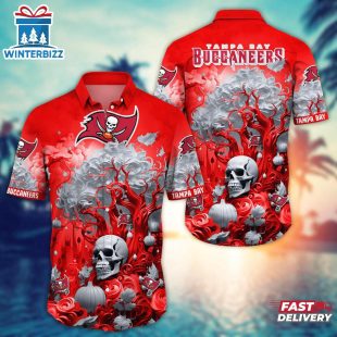 NFL Tampa Bay Buccaneers Skull Tree Hawaiian Shirt