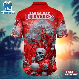 NFL Tampa Bay Buccaneers Skull Tree Hawaiian Shirt