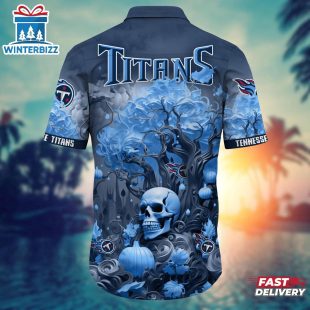 NFL Tennessee Titans Skull Tree Hawaiian Shirt