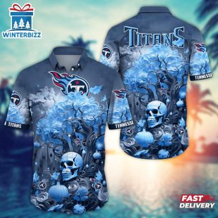 NFL Tennessee Titans Skull Tree Hawaiian Shirt