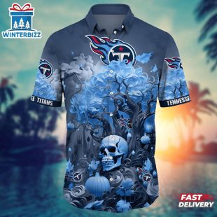 NFL Tennessee Titans Skull Tree Hawaiian Shirt