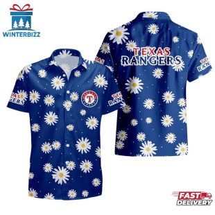 NFL Texas Rangers Daisy Aloha Hawaiian Shirt