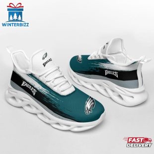 Philadelphia Eagles Color Streak Pattern NFL Max Soul Shoes