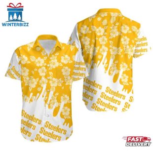 Pittsburgh Steelers Flower NFL Hawaiian Shirt