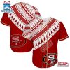 San Francisco 49ers Polynesian Pattern Summer Collection Baseball Jersey