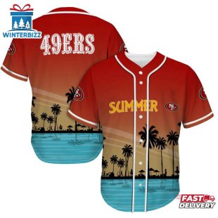 San Francisco 49ers Summer On The Beach Baseball Jersey