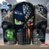 Seattle Seahawks NFL Skull Iron Pattern Tumbler