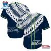 Seattle Seahawks Polynesian Pattern Summer Collection Baseball Jersey