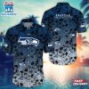Seattle Seahawks Skull Pattern NFL Hawaiian Shirt
