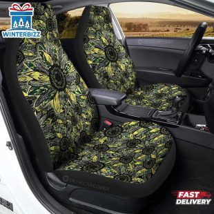 Sunflower Car Seat Covers Car Decoration