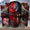 Tampa Bay Buccaneers NFL Skull Iron Pattern Tumbler