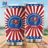 Tampa Bay Buccaneers USA Flag Pattern Independence Day Tumbler