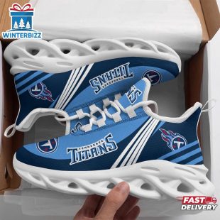 Tennessee Titans Basic NFL Logo Max Soul Shoes For Fans