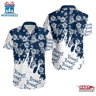 Tennessee Titans Flower NFL Hawaiian Shirt
