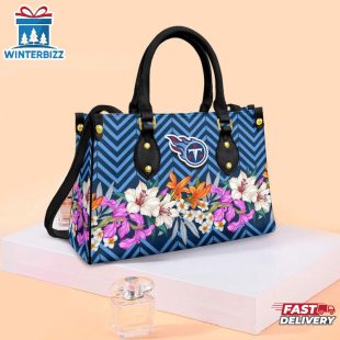 Tennessee Titans Flowers NFL Leather Handbag