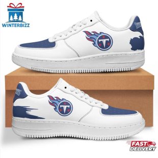 Tennessee Titans NFL Football Sport White Air Force 1 Shoes