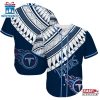 Tennessee Titans Polynesian Pattern Summer Collection Baseball Jersey
