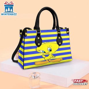 Tweety Bird Looney Tunes Cartoon Pattern Leather Handbag