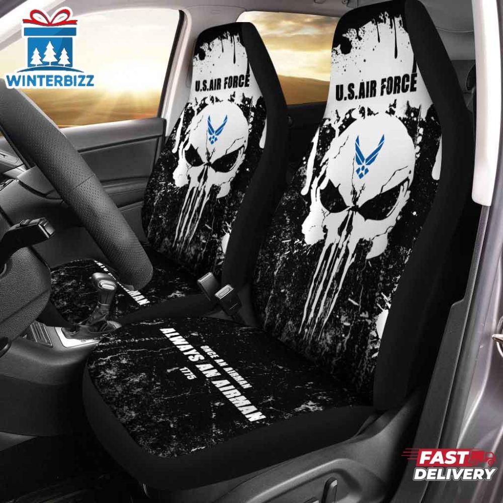 US Air Force Skull Car Seat Covers USAF Car Accessories
