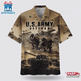 US Army Veteran Hawaiian Shirt