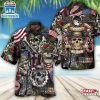 Veteran Skull War Art Hawaiian Shirt