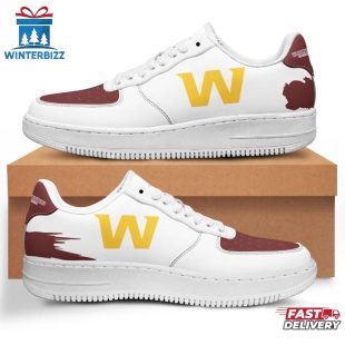 Washington Commanders NFL Football Sport White Air Force 1 Shoes