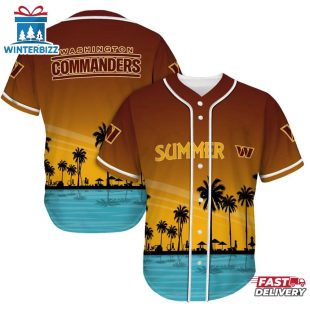 Washington Commanders Summer On The Beach Baseball Jersey