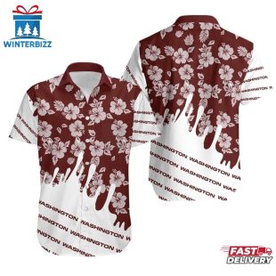 Washington Football Flower NFL Hawaiian Shirt
