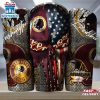 Washington Redskins NFL Skull Iron Pattern Tumbler