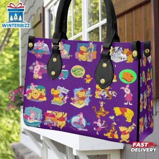Winnie The Pooh Disney Pattern Leather Handbag
