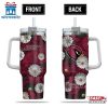 Arizona Cardinals Flowers Pattern NFL Tumbler 40Oz