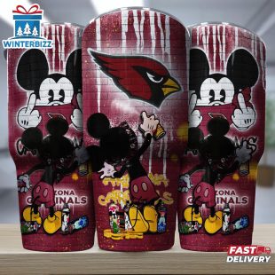 Arizona Cardinals NFL Mickey Mouse Pattern Tumbler