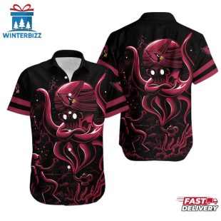 Arizona Cardinals Octopus Hawaiian Shirt