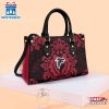 Atlanta Falcons Flower Pattern NFL Leather Handbag