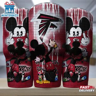 Atlanta Falcons NFL Mickey Mouse Pattern Tumbler