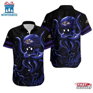 Baltimore Ravens Octopus Hawaiian Shirt