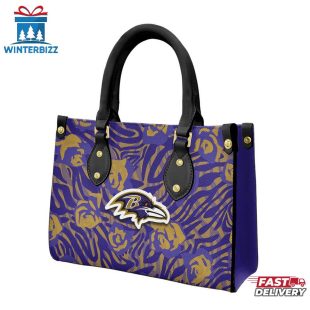 Baltimore Ravens Rose Character NFL Leather Handbag