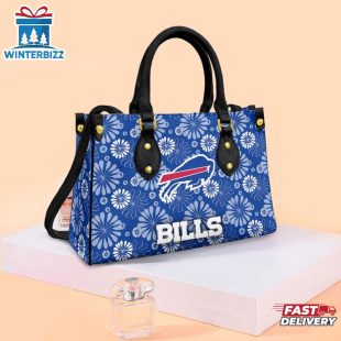 Buffalo Bills Daisy NFL Leather Handbag