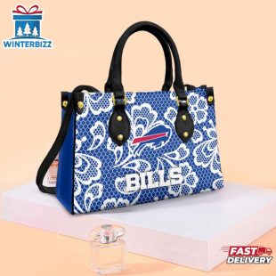 Buffalo Bills Floral NFL Leather Handbag